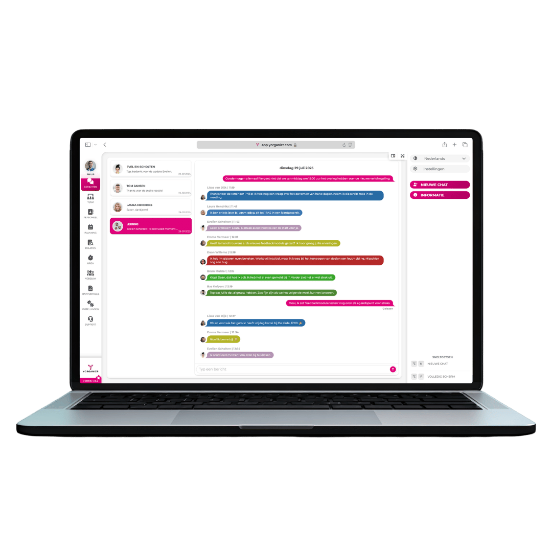 hr processen voor chatten met medewerkers